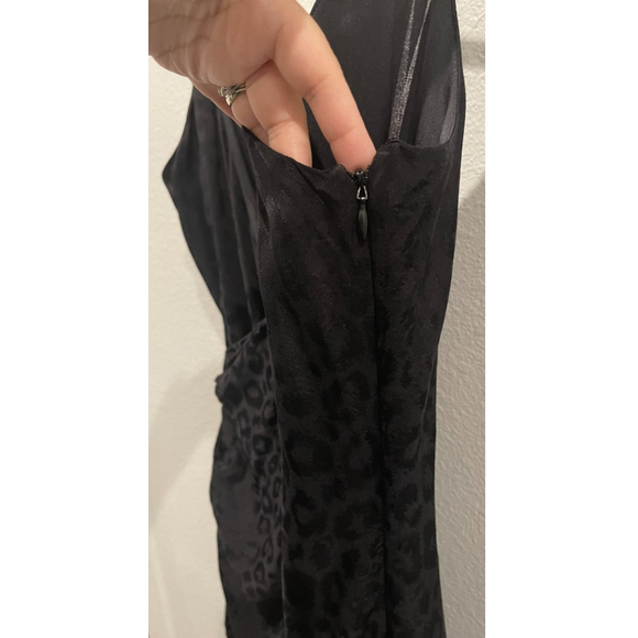 CUSHNIE Black Leopard Print Dress - Picture 8 of 10